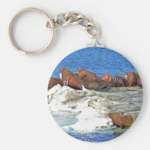 Morse sur la glace de mer de Béring Porte-clefs