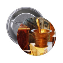 Mortier et pilon en laiton pin's