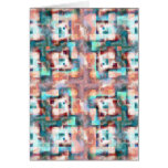 Mosaïque abstraite colorée carte de vœux