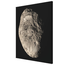Mosaïque de véritable couleur de la lune Hyperion  Toile Tendue