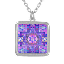 Mosaïque d'étoile de David Pendentifs