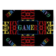 Mosaïque visuelle moderne de Gamer Carte