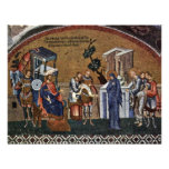 Mosaïques de la scène de Kahri-Djami d'église dans Faire-parts