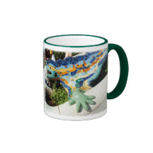Mosaïques de lézard de Gaudi Tasses