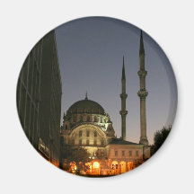 Mosquée musulmane à Istanbul, Turquie Aimant Pour Réfrigérateur
