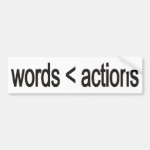mot < actions autocollants pour voiture