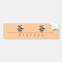 Mot chinois pour le grand-papa 10133_4.pdf autocollants pour voiture