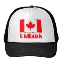 Mot couvert par neige de drapeau du Canada Casquette De Camionneur
