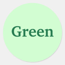 Mot de couleur verte sur les autocollants vert cla