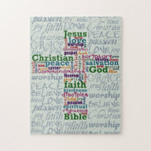 Mot religieux chrétien Art Cross Puzzle