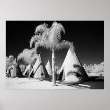 Motel de tipi, itinéraire 66, Rialto, la Californi Affiches