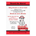 Moteur de Firetruck et de Dalmate 27 baby showers invitations