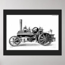 Moteur de traction du laboureur posters