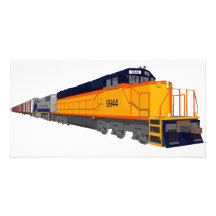 Moteur de train : Modèle de couleurs classique : Photocarte Customisée