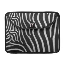 Motif 13" de rayure de zèbre douille de MacBook Poche Pour Macbook