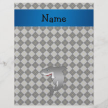 Motif à motifs de losanges personnalisé de requin  prospectus