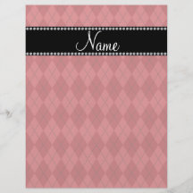 Motif à motifs de losanges rouge nommé personnalis tract