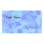 Motif abstrait bleu-clair cartes de visite personnelles