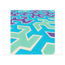 motif abstrait cartes postales