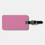 Motif abstrait rose étiquette de bagages