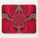 Motif abstrait rouge-rose de Mousepad Tapis De Souris