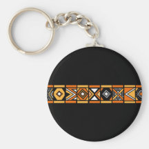 Motif africain porte-clé