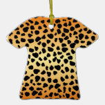 Motif animal de taches de guépard ornements de noël