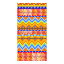 Motif aztèque de Chevron les Andes Cartes De Vœux Avec Photo