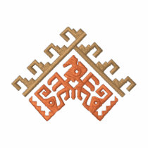 Motif aztèque polos brodés