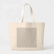 Motif blanc et gris élégant. Damassé Sac Fourre-tout