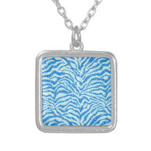 Motif bleu de Bling de rayure de zèbre d'impressio Bijouterie