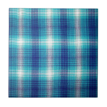 motif bleu de plaid carreaux en céramique