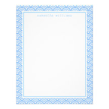 Motif bleu de Seigaiha de Japonais Invitation Personnalisable