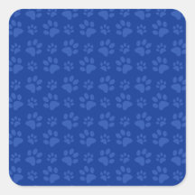 Motif bleu-foncé d'empreinte de patte de chien adhésif