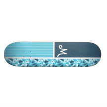 Motif bleu frais de triangle planche à roulette