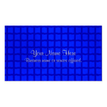 Motif bleu lumineux de trellis cartes de visite personnelles