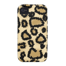 Motif, Brown et noir d'empreinte de léopard Étui iPhone 4/4S