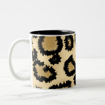 Motif, Brown et noir d'empreinte de léopard Mug