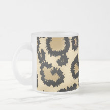 Motif, Brown et noir d'empreinte de léopard Tasse À Café