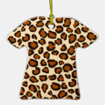 Motif brun animal de guépard décorations pour sapins de noël