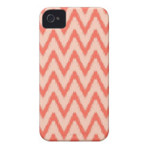 Motif chic de chevron d'ikat aztèque tribal de zig coque iPhone 4 Case-Mate