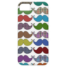 Motif coloré de moustache coque iPhone 5