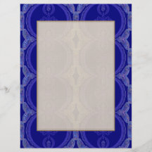Motif complexe de bleu royal tract customisé