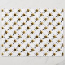 Motif d'abeilles de bande dessinée tract personnalisé