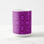 Motif d'abrégé sur pourpre mugs à café