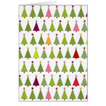 Motif d'arbre de Noël cartes
