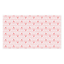 MOTIF d'ART DÉCO en ROUGE Cartes De Visite Professionnelles