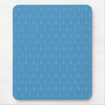 Motif de bateau à voile. Bleu de turquoise Tapis De Souris