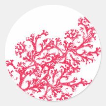 Motif de corail autocollants