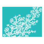Motif de corail cartes postales